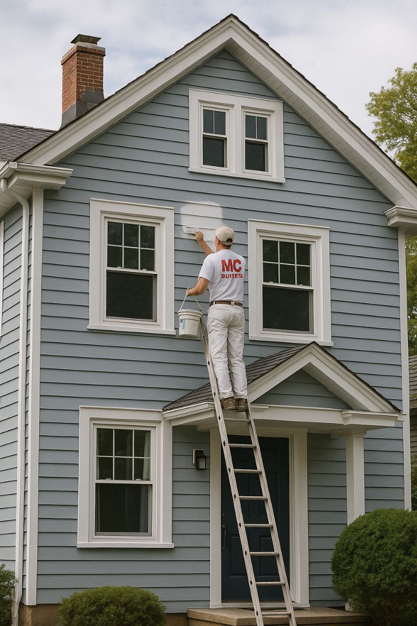 Outside house painting project