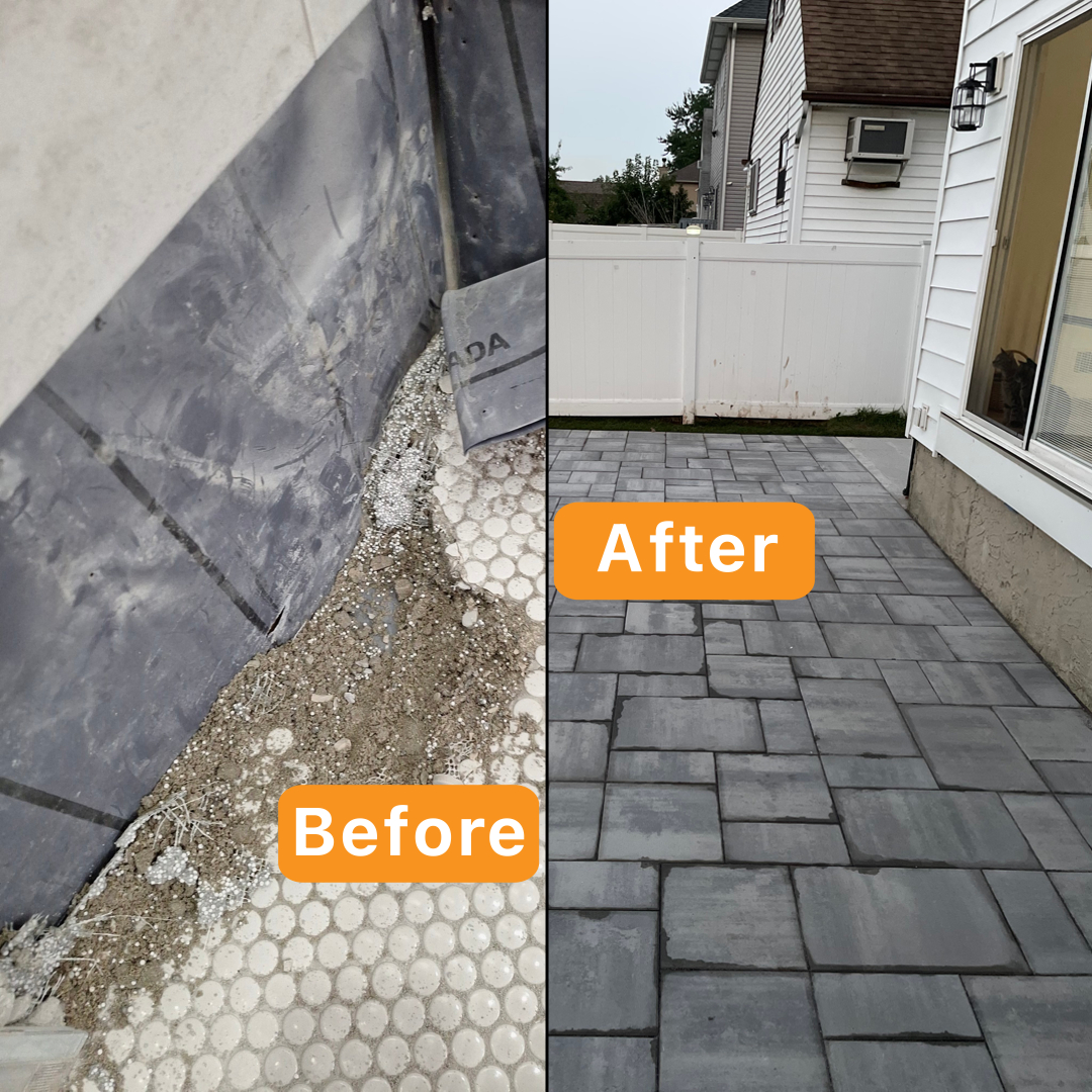 Patio pavering and the foundation repair